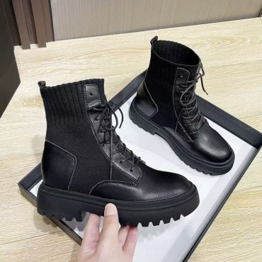 Fashion New Thick Bottom Comfortable and Durable Explosive Thick Heel Anti slip Versatile Mens Martin Boots